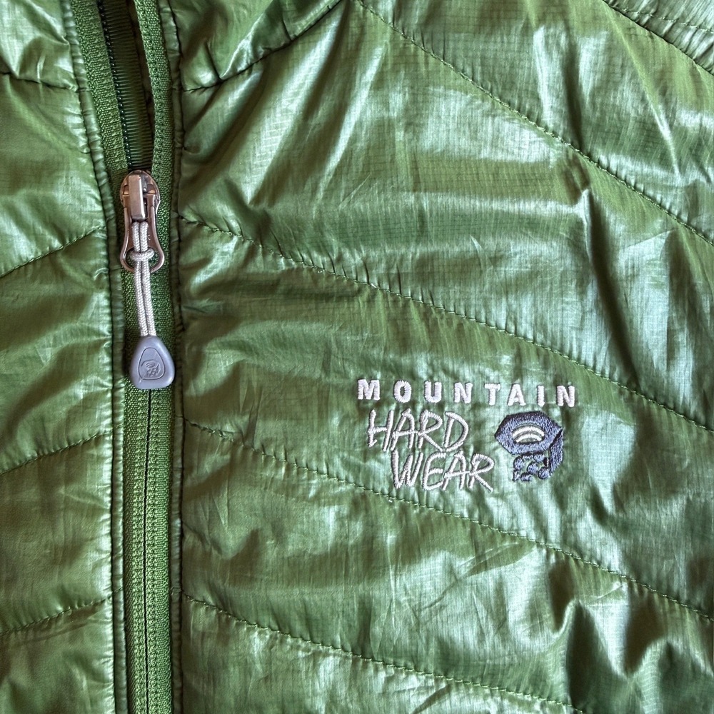 Mountain Hardwear Mens Green Hybrid Quilted Puffer Jacket OM4418 Medium - Picture 3 of 8